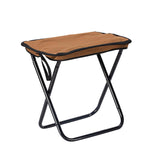Maxbell Camping Stool Seat Footrest Heavy Duty Camp Stool for Beach Garden Traveling Brown