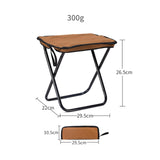 Maxbell Camping Stool Seat Footrest Heavy Duty Camp Stool for Beach Garden Traveling Brown
