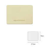 Maxbell PU Leather Table Mat Flooring Meal Mat Table Pad for Picnic Camping Barbecue Beige 27.5cmx19cm
