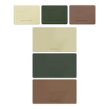 Maxbell PU Leather Table Mat Flooring Meal Mat Table Pad for Picnic Camping Barbecue Beige 27.5cmx19cm