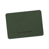 Maxbell PU Leather Table Mat Flooring Meal Mat Table Pad for Picnic Camping Barbecue Green 27.5cmx19cm