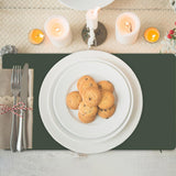 Maxbell PU Leather Table Mat Flooring Meal Mat Table Pad for Picnic Camping Barbecue Green 27.5cmx19cm