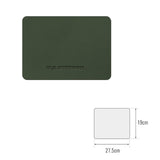 Maxbell PU Leather Table Mat Flooring Meal Mat Table Pad for Picnic Camping Barbecue Green 27.5cmx19cm