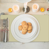 Maxbell PU Leather Table Mat Flooring Meal Mat Table Pad for Picnic Camping Barbecue Beige 56cmx33cm