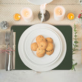 Maxbell PU Leather Table Mat Flooring Meal Mat Table Pad for Picnic Camping Barbecue Green 56cmx33cm