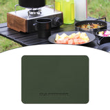 Maxbell PU Leather Table Mat Flooring Meal Mat Table Pad for Picnic Camping Barbecue Green 56cmx33cm