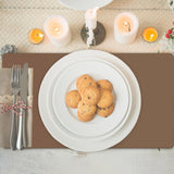 Maxbell PU Leather Table Mat Flooring Meal Mat Table Pad for Picnic Camping Barbecue Brown 56cmx33cm