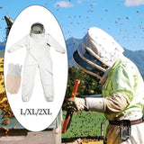 Maxbell Beekeeper Suit Mesh Hood Farm Keeping Smock Suit Comfortable Beekeeping Suit L