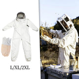 Maxbell Beekeeper Suit Mesh Hood Farm Keeping Smock Suit Comfortable Beekeeping Suit L