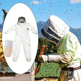 Maxbell Beekeeper Suit Mesh Hood Farm Keeping Smock Suit Comfortable Beekeeping Suit L