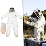Maxbell Beekeeper Suit Mesh Hood Farm Keeping Smock Suit Comfortable Beekeeping Suit L