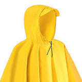 Maxbell Hooded Rain Poncho Portable Rainwear Jacket for Backpacking Yellow