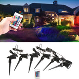 Maxbell Outdoor Spotlamp Garden Flood Light with Ground Stake for Holiday Yard Lawn