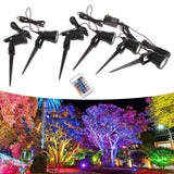 Maxbell Outdoor Spotlamp Garden Flood Light with Ground Stake for Holiday Yard Lawn