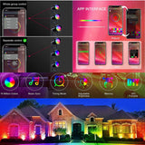 Maxbell Garden Lights Ground Stake Lamps Pathway Lights for Driveway Walkway Outdoor