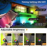 Maxbell Garden Lights Ground Stake Lamps Pathway Lights for Driveway Walkway Outdoor