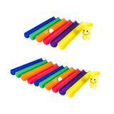 Maxbell Pipeline Challenge Ice Breaker Group Games Pipeline Kit for Gym Teens Adults 6 Half Pipes