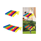 Maxbell Pipeline Challenge Ice Breaker Group Games Pipeline Kit for Gym Teens Adults 6 Half Pipes