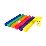 Maxbell Pipeline Challenge Ice Breaker Group Games Pipeline Kit for Gym Teens Adults 6 Half Pipes