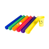 Maxbell Pipeline Challenge Ice Breaker Group Games Pipeline Kit for Gym Teens Adults 6 Half Pipes