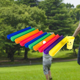 Maxbell Pipeline Challenge Ice Breaker Group Games Pipeline Kit for Gym Teens Adults 10 Half Pipes