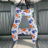 Maxbell Car Travel Pillow Easy Installation Adjustable Cartoon Travel Pillow Cushion