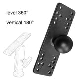 Maxbell Marine Electronic Plate with 38.1mm/1.50inch Ball Portable Fish Finder Mount