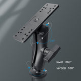 Maxbell Marine Electronic Plate with 38.1mm/1.50inch Ball Portable Fish Finder Mount