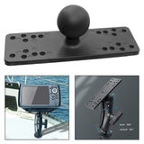 Maxbell Marine Electronic Plate with 38.1mm/1.50inch Ball Portable Fish Finder Mount