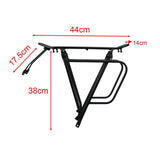 Maxbell Bicycle Rear Cargo Rack Biking 75kg Heavy Duty Aluminum Alloy Rear Bike Rack Black