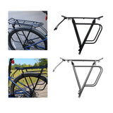 Maxbell Bicycle Rear Cargo Rack Biking 75kg Heavy Duty Aluminum Alloy Rear Bike Rack Black