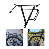 Maxbell Bicycle Rear Cargo Rack Biking 75kg Heavy Duty Aluminum Alloy Rear Bike Rack Black