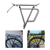Maxbell Bicycle Rear Cargo Rack Biking 75kg Heavy Duty Aluminum Alloy Rear Bike Rack Gray
