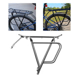 Maxbell Bicycle Rear Cargo Rack Biking 75kg Heavy Duty Aluminum Alloy Rear Bike Rack Gray