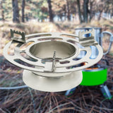 Maxbell Camping Pot Stand Durable Metal Burner Stove Pot Rack for BBQ Hiking