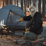 Maxbell Campfire Tongs 17" Steel Firewood Tongs for Cooking Camping Indoor Outdoor