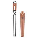 Maxbell Campfire Tongs 17" Steel Firewood Tongs for Cooking Camping Indoor Outdoor