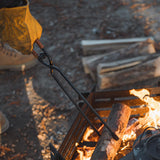 Maxbell Campfire Tongs 17" Steel Firewood Tongs for Cooking Camping Indoor Outdoor
