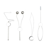 Maxbell 4Pcs Fly Tying Tools Kit Equipment Fly Tying Accessories Threader