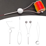 Maxbell 4Pcs Fly Tying Tools Kit Equipment Fly Tying Accessories Threader
