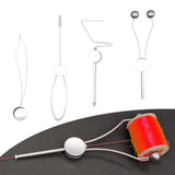 Maxbell 4Pcs Fly Tying Tools Kit Equipment Fly Tying Accessories Threader