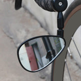 Maxbell 2 Pieces Bicycle Rearview Mirror Wide Angle Shatterproof Bike Bar End Mirror