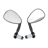 Maxbell 2 Pieces Bicycle Rearview Mirror Wide Angle Shatterproof Bike Bar End Mirror