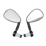 Maxbell 2 Pieces Bicycle Rearview Mirror Wide Angle Shatterproof Bike Bar End Mirror