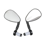 Maxbell 2 Pieces Bicycle Rearview Mirror Wide Angle Shatterproof Bike Bar End Mirror