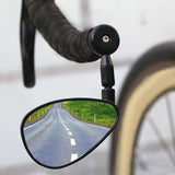 Maxbell 2 Pieces Bicycle Rearview Mirror Wide Angle Shatterproof Bike Bar End Mirror