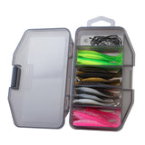 Maxbell 40Pcs Soft Fishing Lures Practical Sea Worm Soft Lure for Crappie Trout Bass