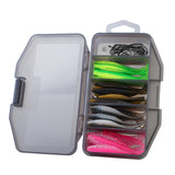 Maxbell 40Pcs Soft Fishing Lures Practical Sea Worm Soft Lure for Crappie Trout Bass