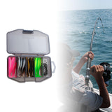 Maxbell 40Pcs Soft Fishing Lures Practical Sea Worm Soft Lure for Crappie Trout Bass