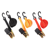 Maxbell Cargo Ratchet Strap Working Load Capacity Sturdy Accessories for Motorcycles Black